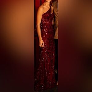 Red Sequin Dress